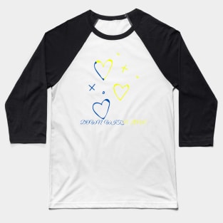 Pretty Down With Love World Down Syndrome Awareness Day Baseball T-Shirt